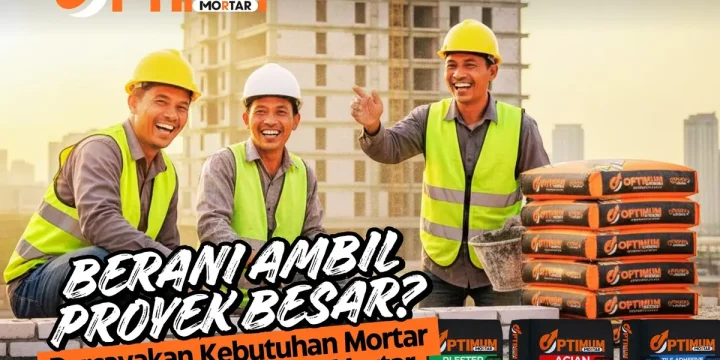 Berani Ambil Proyek Besar? Percayakan Kebutuhan Mortar Anda pada Optimum Mortar